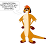 Timon's birthday greeting to Nathan Lane