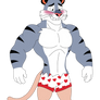 Rocco falling victim to the fur is clothing trope