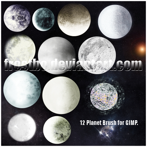 Planet Brush Set for GIMP by FrostBo on DeviantArt