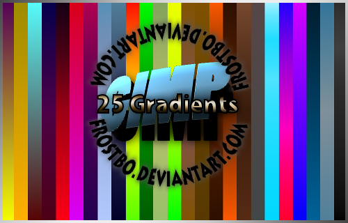 25 Gradients Pack for GIMP