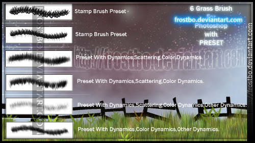Grass Brush Photoshop SET 1