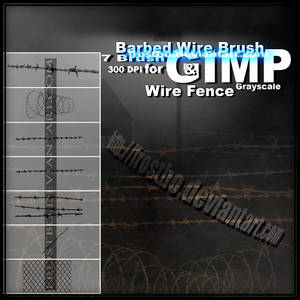 Barbed Wire And Metal Fence