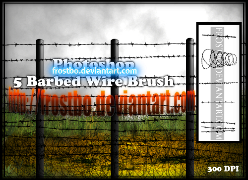 Barbed Wire Brush PS