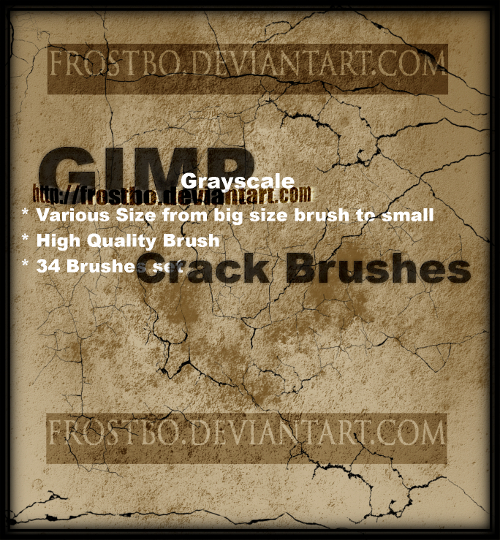 Crack Brushes for GIMP