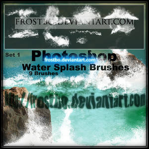 Water Splash Brushes PS SET 1