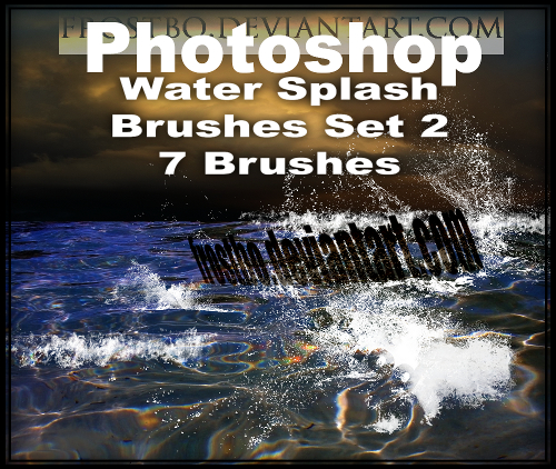 Water Splash Brushes PS SET 2