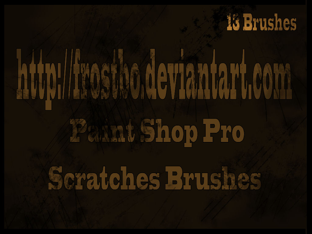 Scratches Paint Shop Pro Brush by FrostBo on DeviantArt