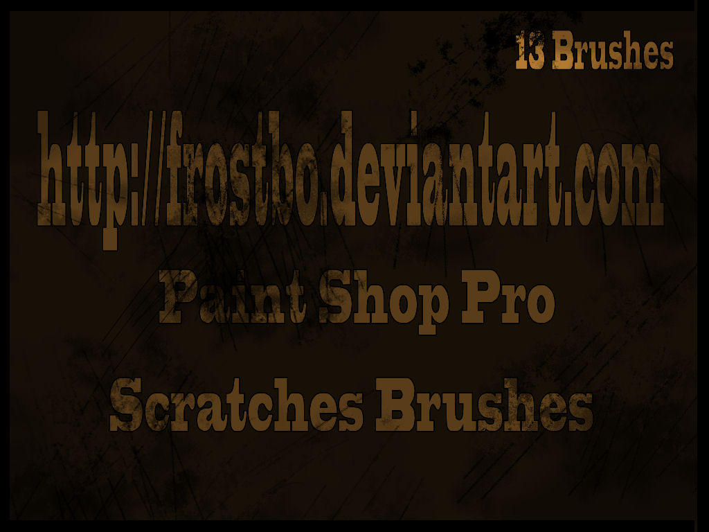 Scratches Paint Shop Pro Brush by FrostBo on DeviantArt