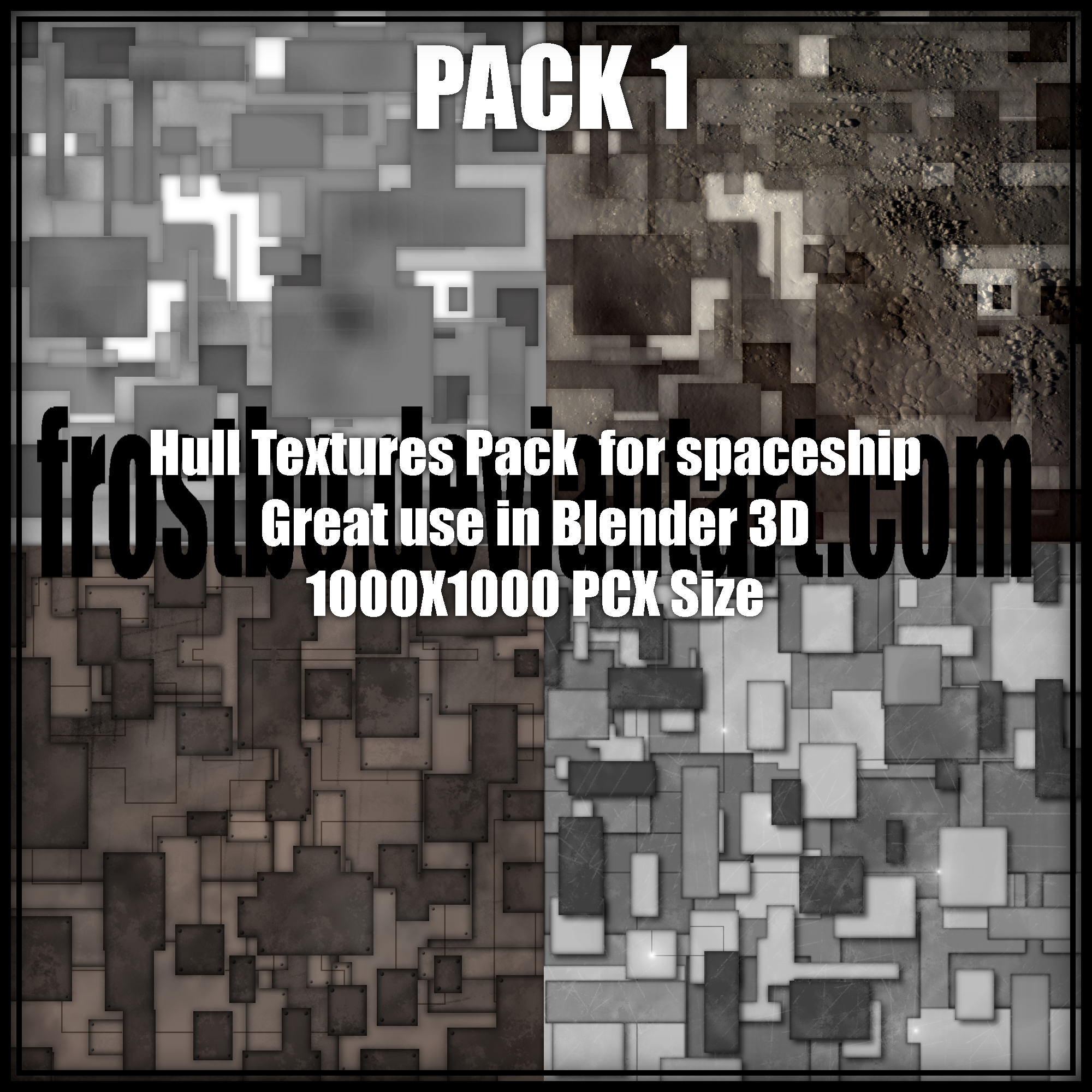 Hull Textures pack 1 for spaceship