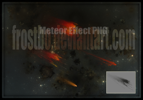 Meteor Effect render PNG