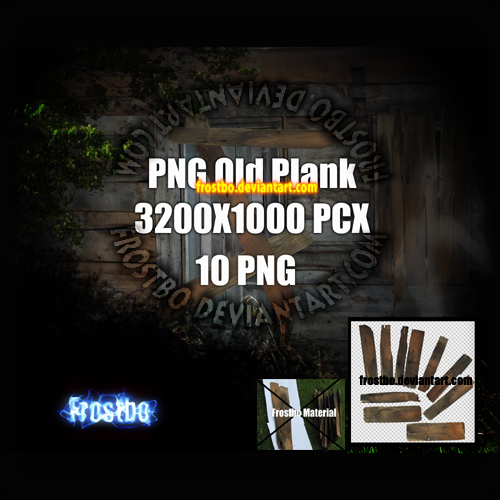 PNG Old Wood Plank by FrostBo