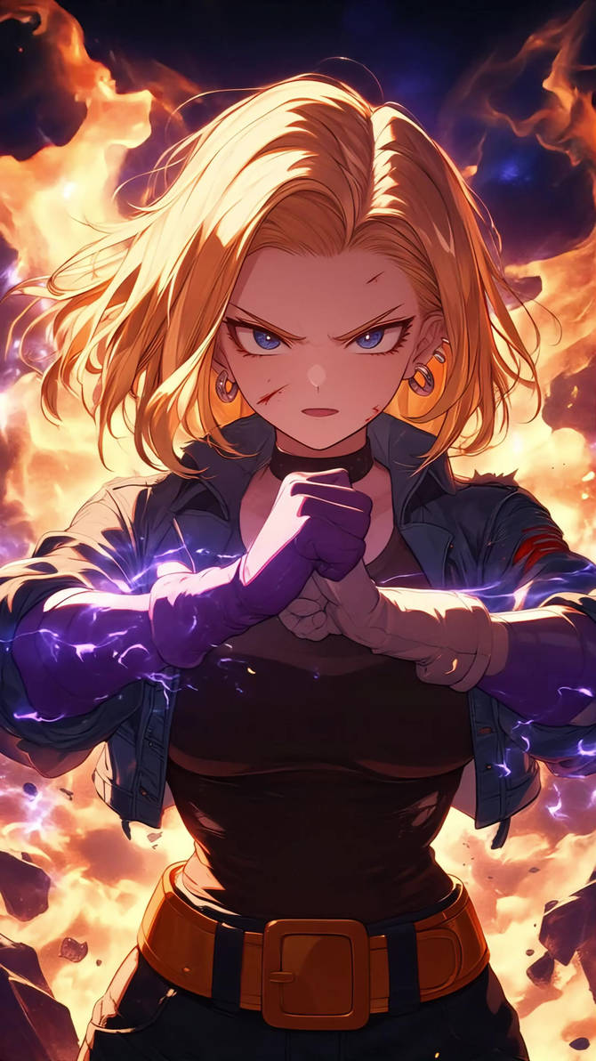 Dynamic wallpaper-Android 18 by MindWallpaper on DeviantArt