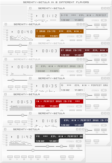 Serenity Color pack for Winamp