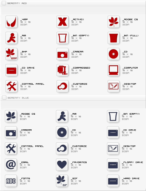 Serenity Icon Pack set4