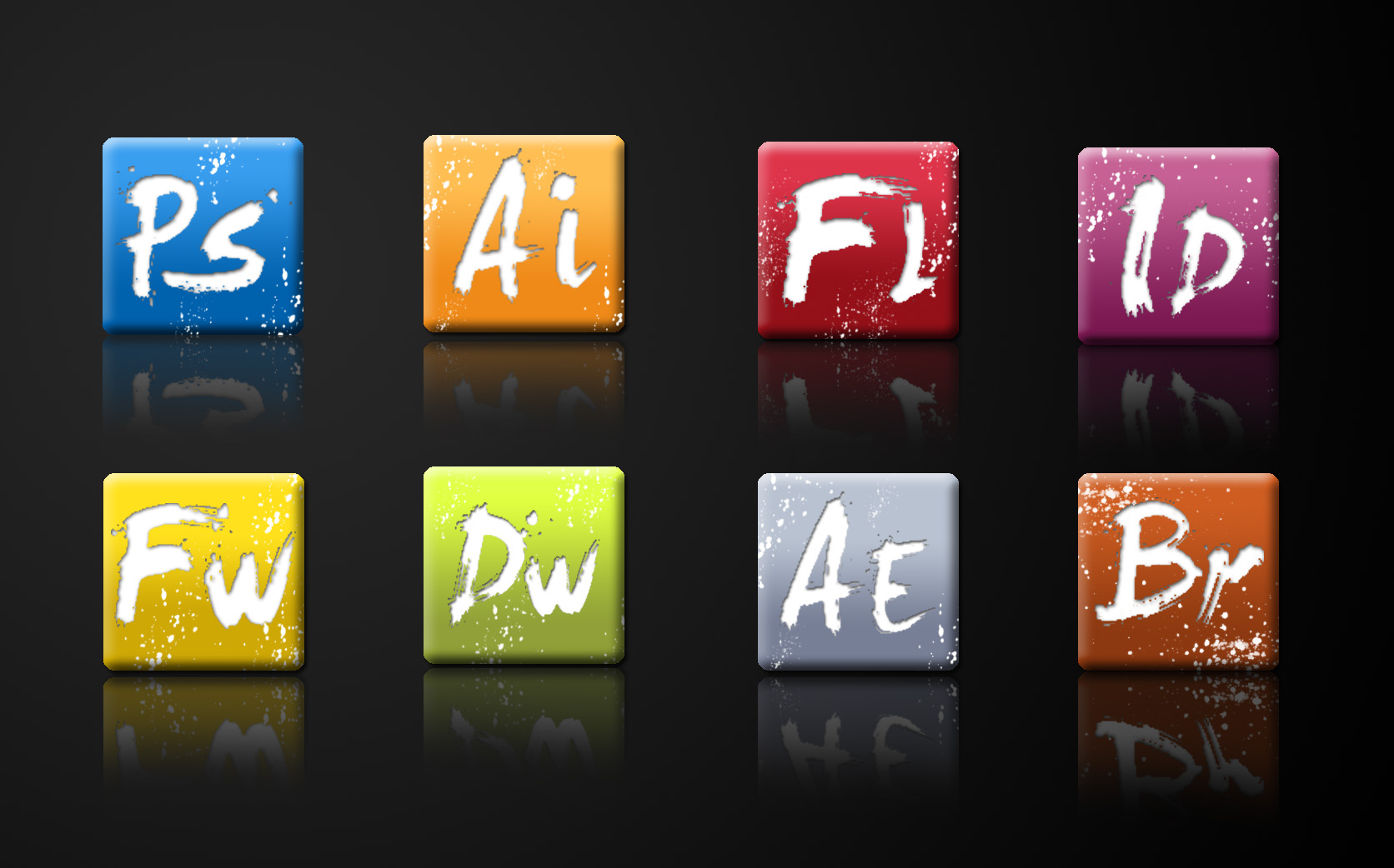 Adobe Splatter Icons