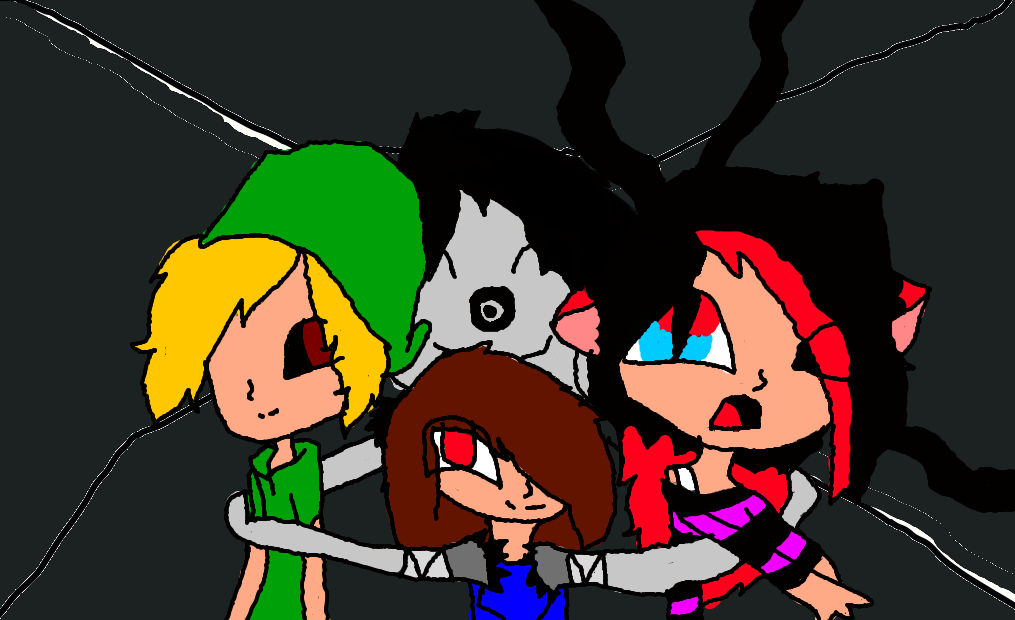 kitten the killer, l.j, BEN and talya by Kittensaver2001 on DeviantArt
