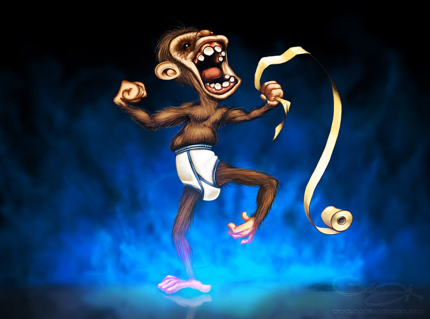 Chimp wallpaper by maxon on DeviantArt