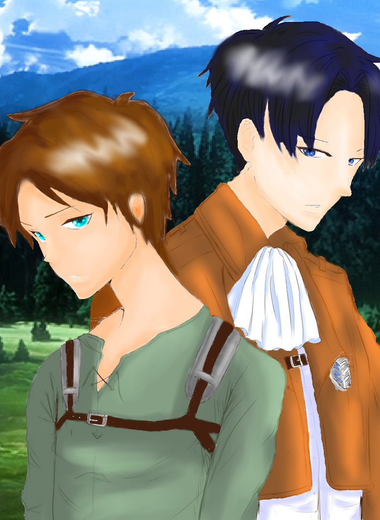 Eren and Levi by VioletLightning244