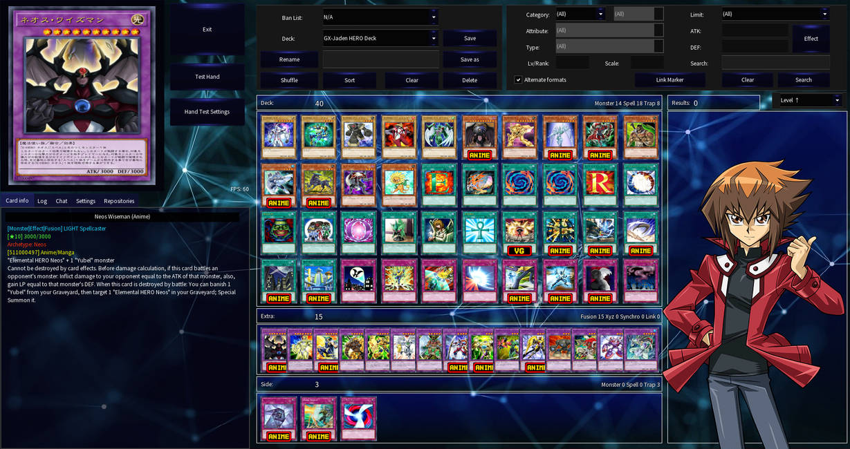 Jaden Yuki's HERO Deck by RebornedKOH on DeviantArt