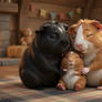 Snuggles, nuzzles and cuddles
