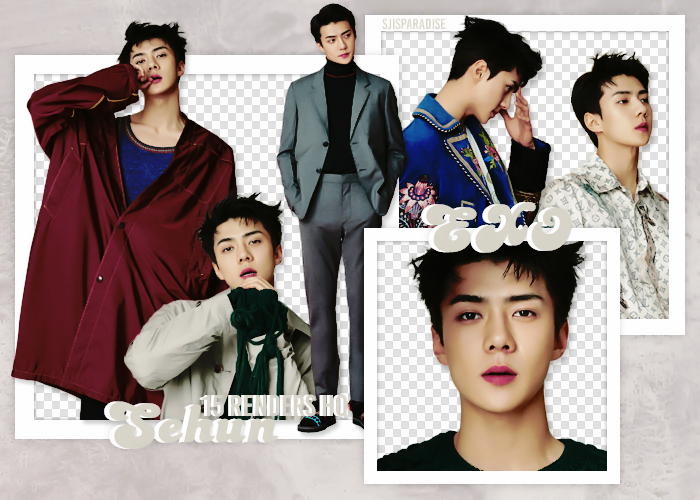 Render Pack | 15 HQ | EXO | Sehun