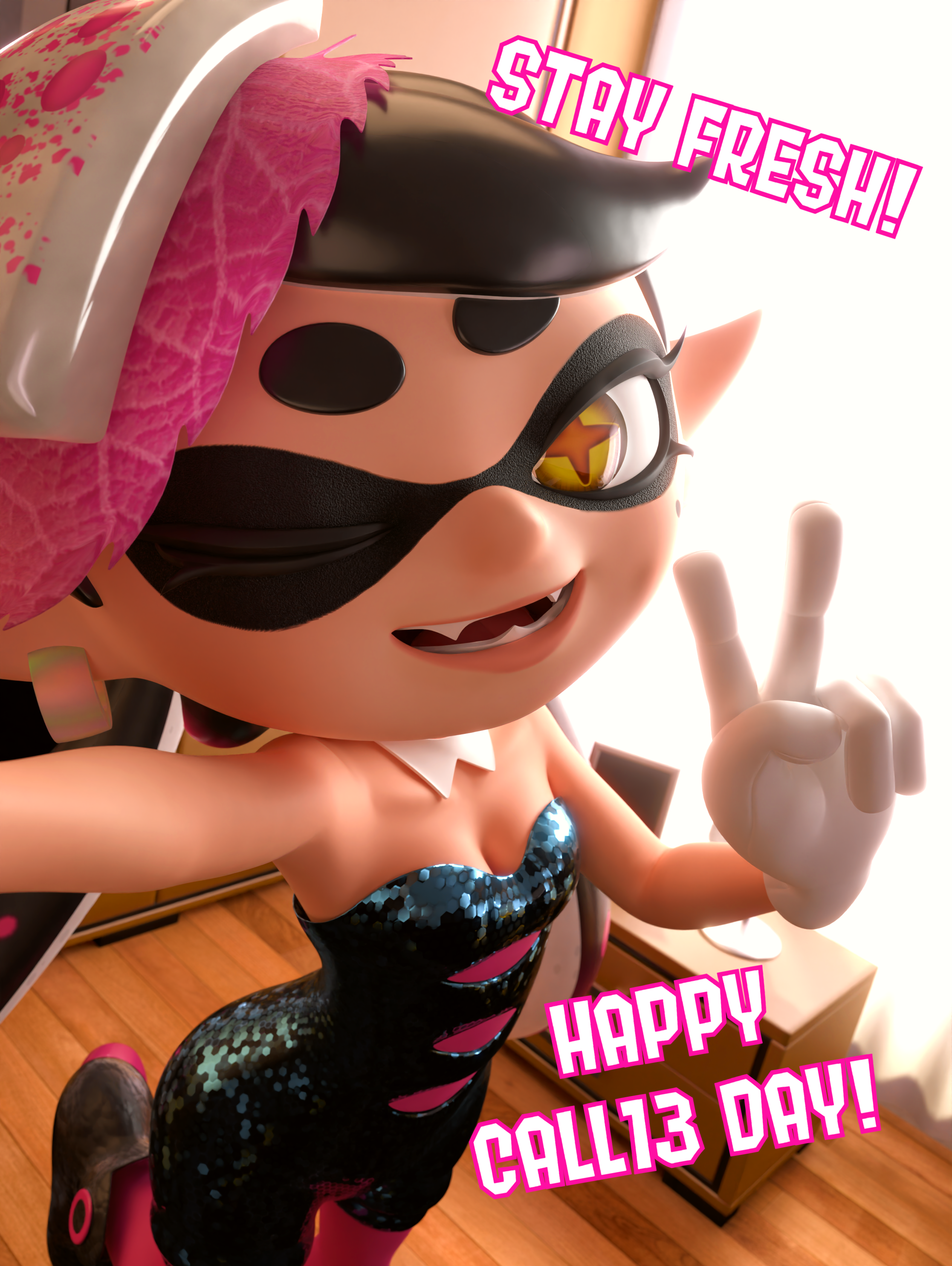 (Blender / Splatoon) Happy C4ll13 Day by InkBennie on DeviantArt