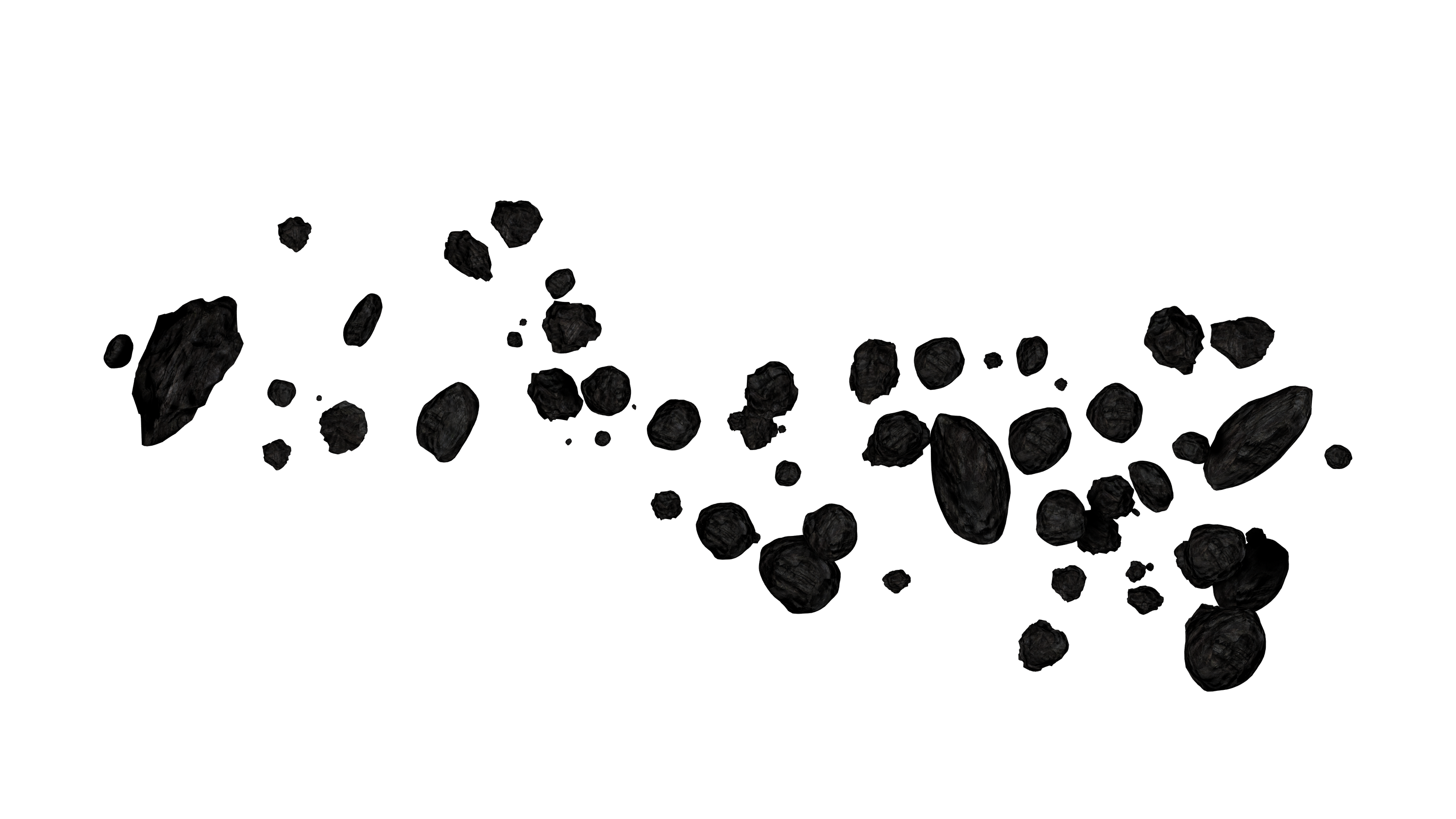 Asteroid Belt 1 in Obj format