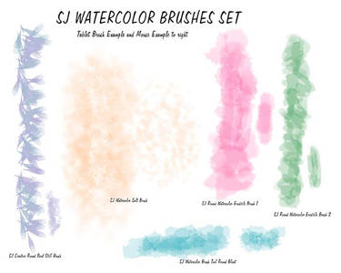 SJ Watercolor Brush Tool Presets