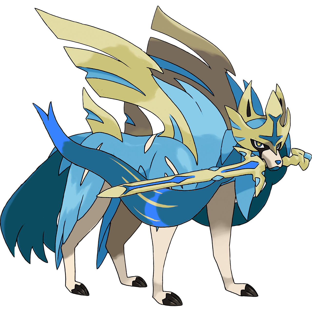 888 Zacian Crowned (Regular) by pts-sprites on DeviantArt