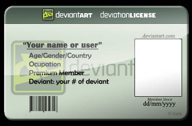 dA license Template PSD.