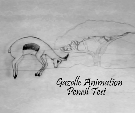 Gazelle Animation Pencil Test