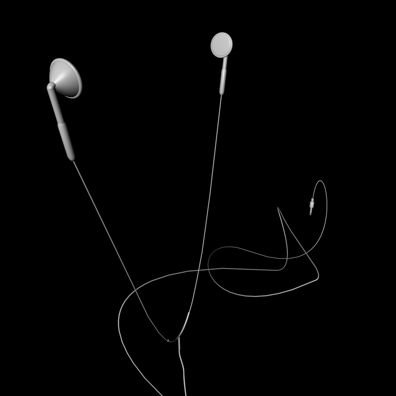 earphones- 3D CG model