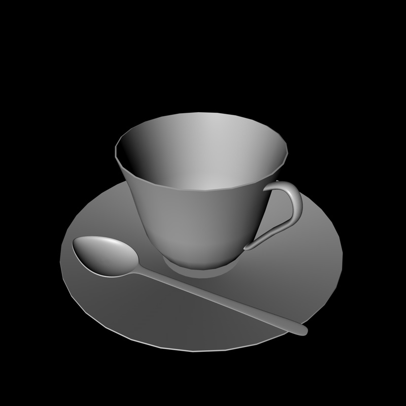 teacup- 3D CG model