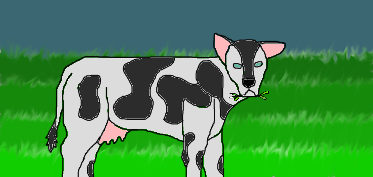 Sketch 1: Cow by CuteKiwiKitty on DeviantArt