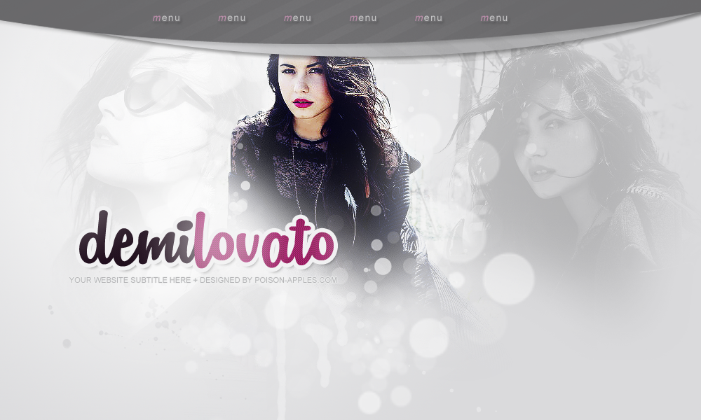 Fansite PSD Header: Demi Lovato #01 by FansiteDesigns on DeviantArt