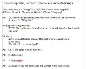 Deutsche Sprache, Schwere Sprache