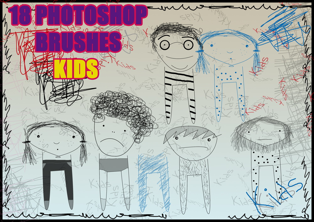 Kids photoshop brushes