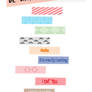 17 Pinceles washi tape by Out