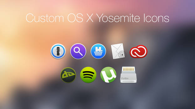 Custom OS X Yosemite icons