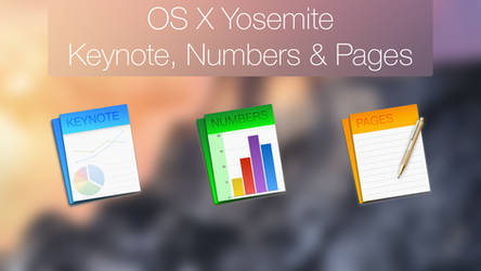 BAM!Graphics iWork Custom OS X Yosemite icons