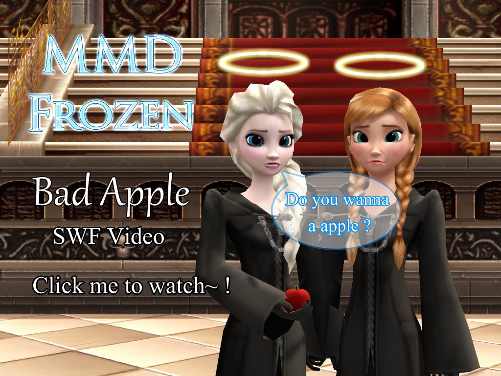 MMD Frozen - Elsa and Anna - Bad Apple