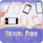 Pack Png's #8 Holding Phone