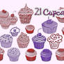 21 Cupcake Brushes