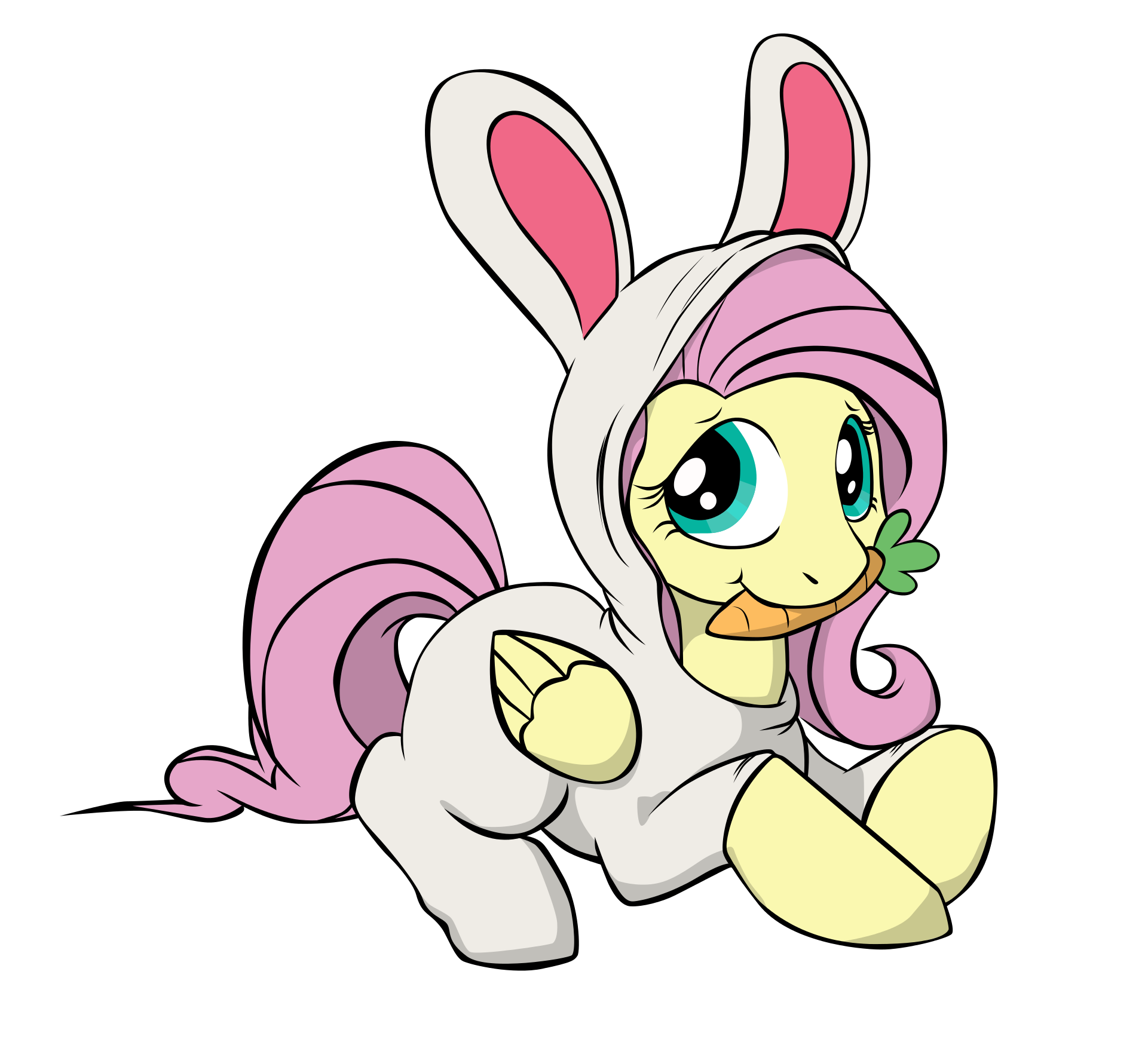 Fluttershy as Bunny vector