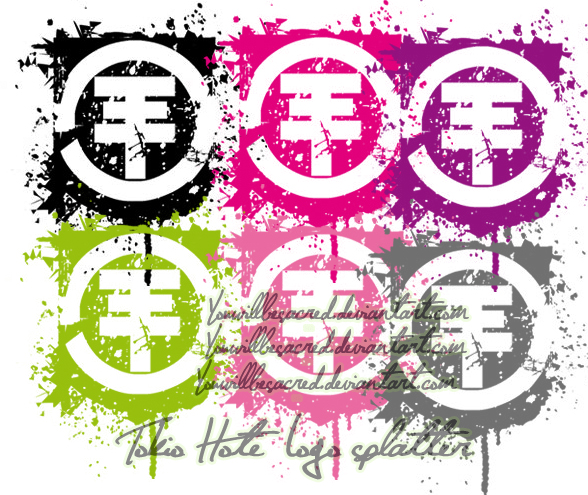 Tokio Hotel Logo Splatter