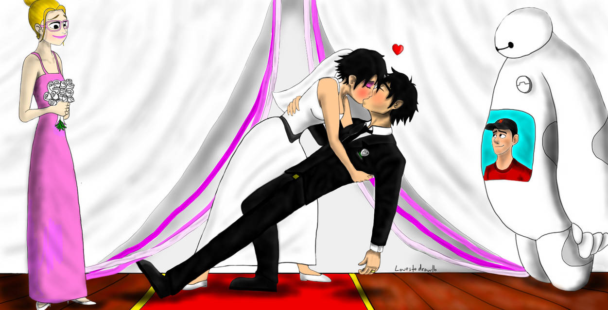 Big Hero 6 Gogo Tomago And Hiro Kiss