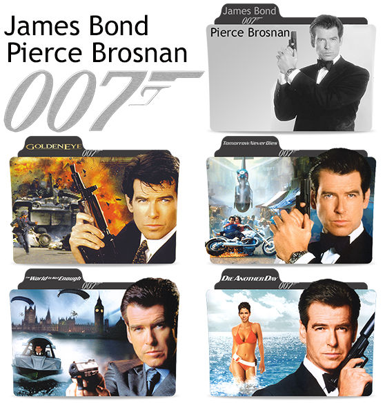 James Bond movies Pierce Brosnan folder icon by Engelyna on DeviantArt