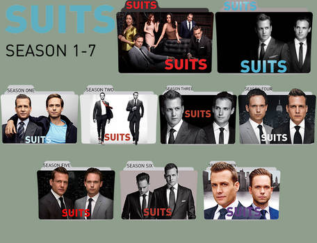 Suits Season 1 - 7 TV Serie Folder Icons