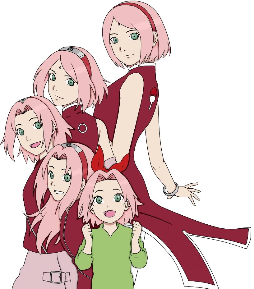 Sakura's age Progression by millerrachel on DeviantArt