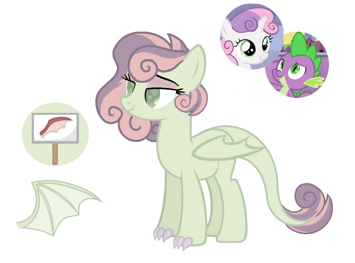 Sweetie Belle x Spike Daughter by Rachels-Art1 on DeviantArt